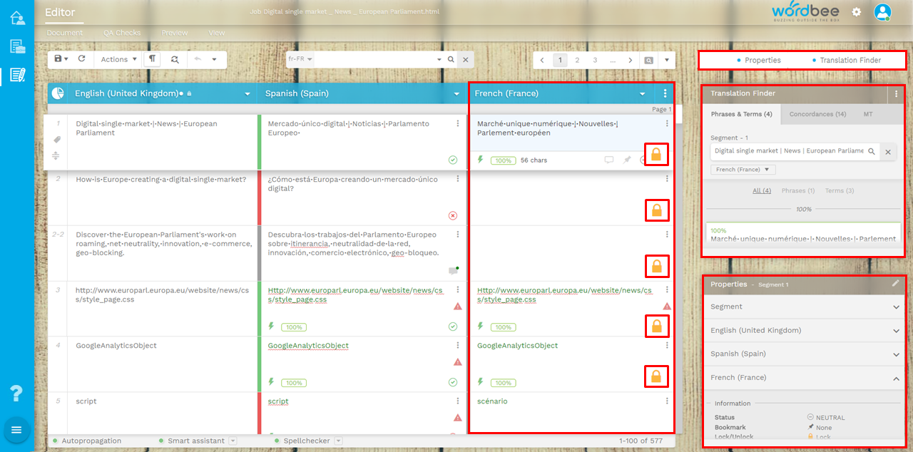 page layout translation